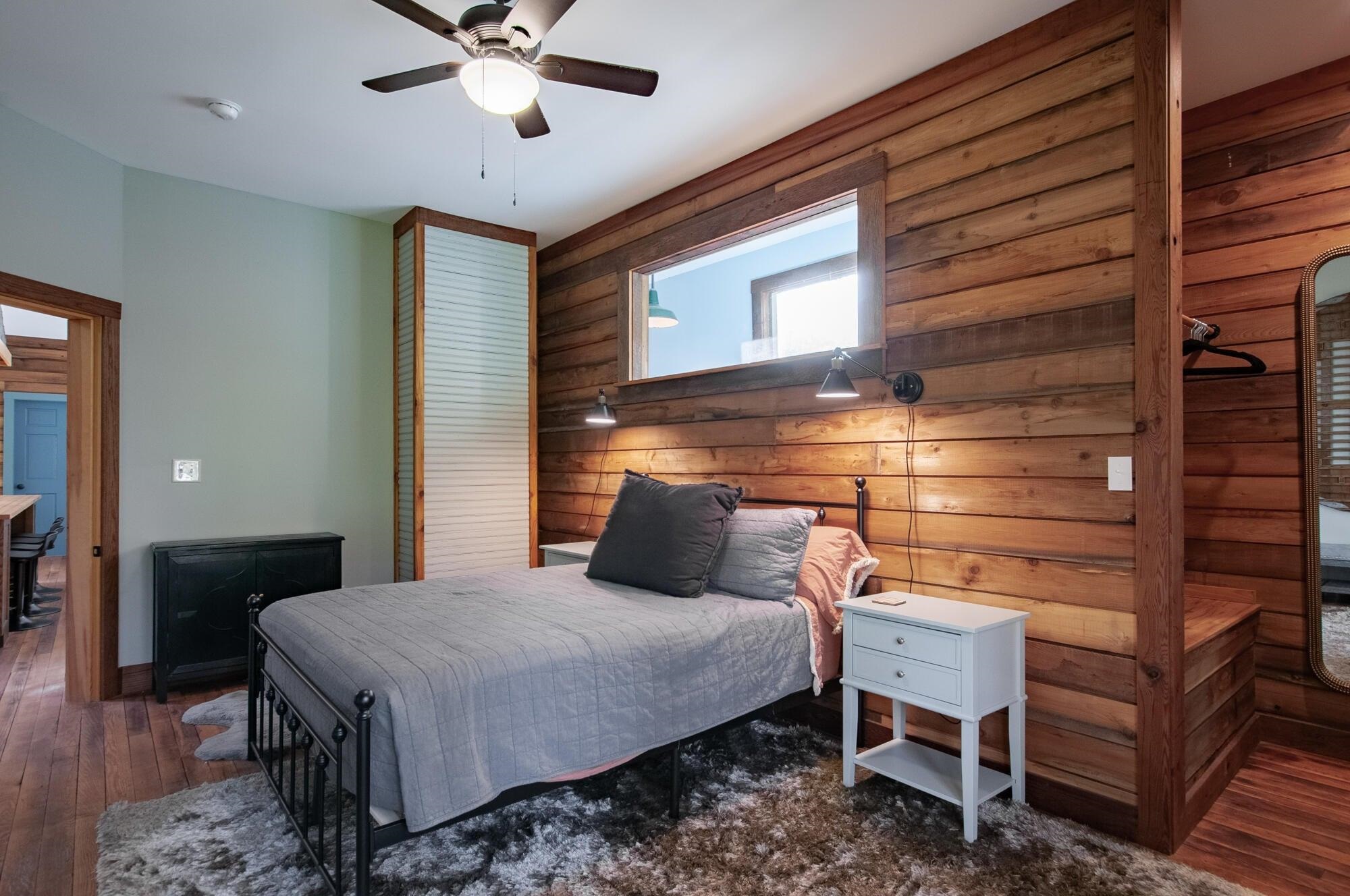 Each unique room is accented w/ reclaimed chestnut, oak & cedar boards.