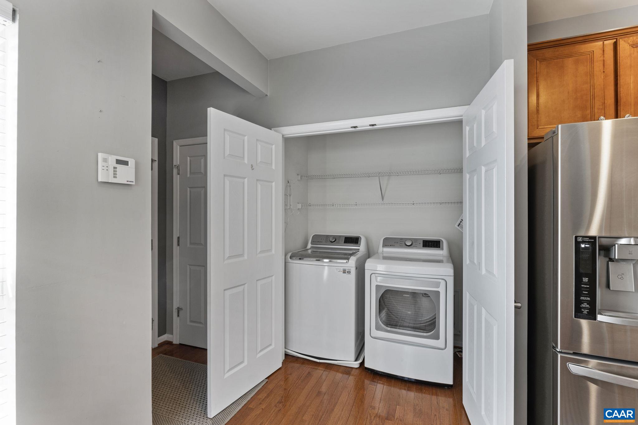 The washer & dryer come with the home
