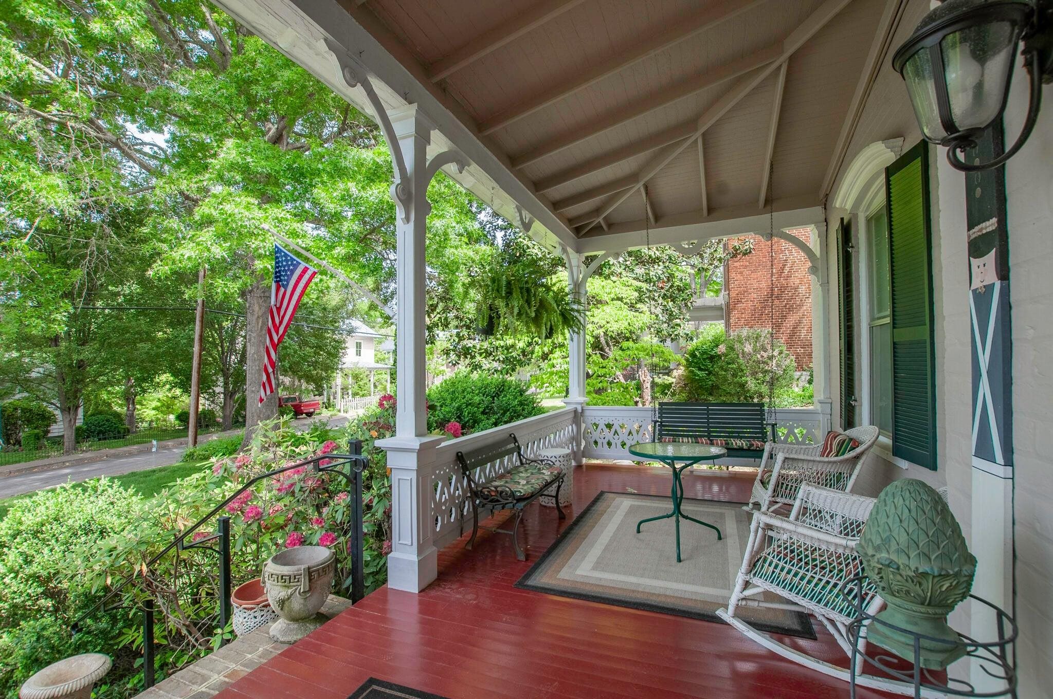 Comfortable front porch.