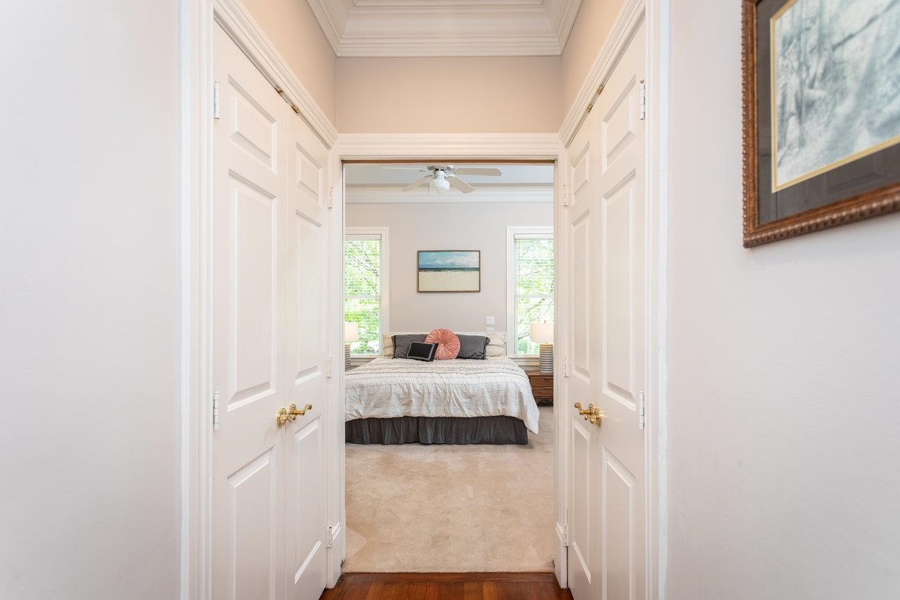 Located on the main floor this area provides privacy, comfort, and two walk-in closets