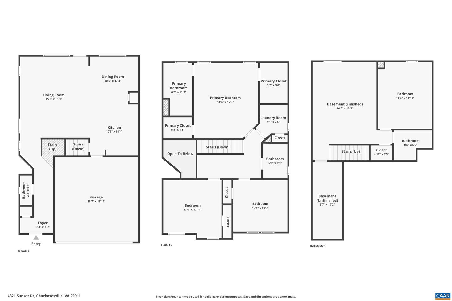 4321 SUNSET DR, CHARLOTTESVILLE, Virginia 22911, 3 Bedrooms Bedrooms, ,3 BathroomsBathrooms,Residential,For sale,4321 SUNSET DR,654533 MLS # 654533