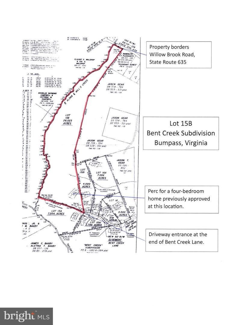 LOT 15B BENT CREEK, BUMPASS, Virginia 23024, ,Land,For sale,LOT 15B BENT CREEK,VALA2006250 MLS # VALA2006250