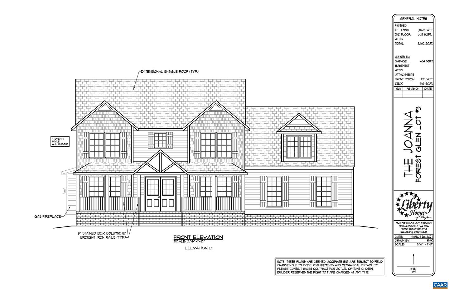 FOREST GLEN LN #FG 3, PALMYRA, Virginia 22963, 4 Bedrooms Bedrooms, ,2 BathroomsBathrooms,Residential,For sale,FOREST GLEN LN #FG 3,656077 MLS # 656077