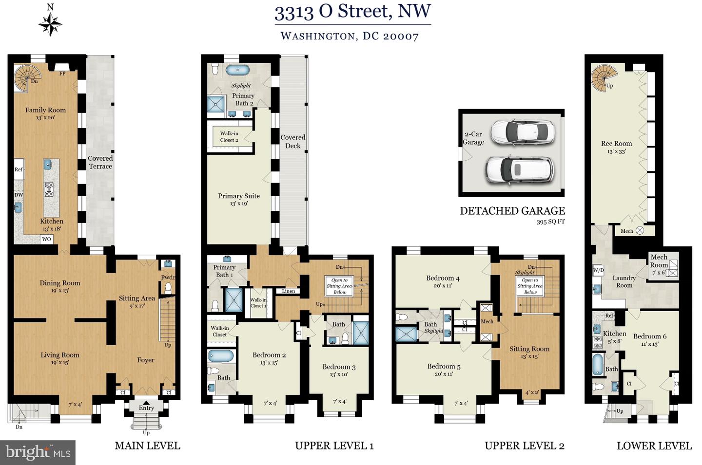 3313 O ST NW, WASHINGTON, District Of Columbia 20007, 6 Bedrooms Bedrooms, ,6 BathroomsBathrooms,Residential,For sale,3313 O ST NW,DCDC2130126 MLS # DCDC2130126