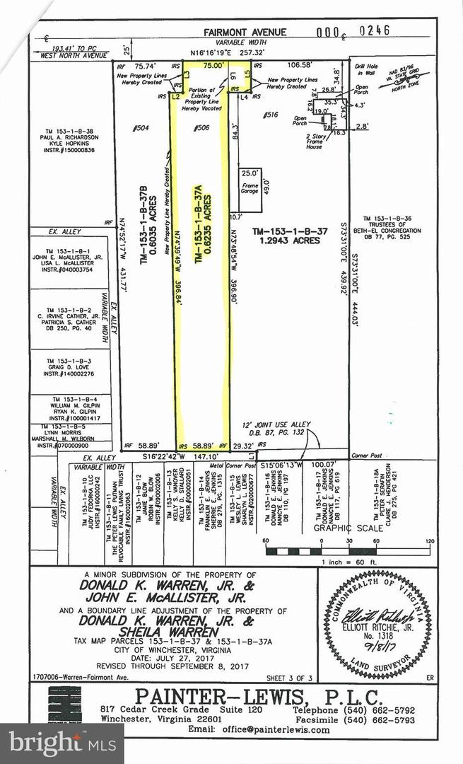 506 FAIRMONT AVE, WINCHESTER, Virginia 22601, ,Land,For sale,506 FAIRMONT AVE,VAWI2005240 MLS # VAWI2005240