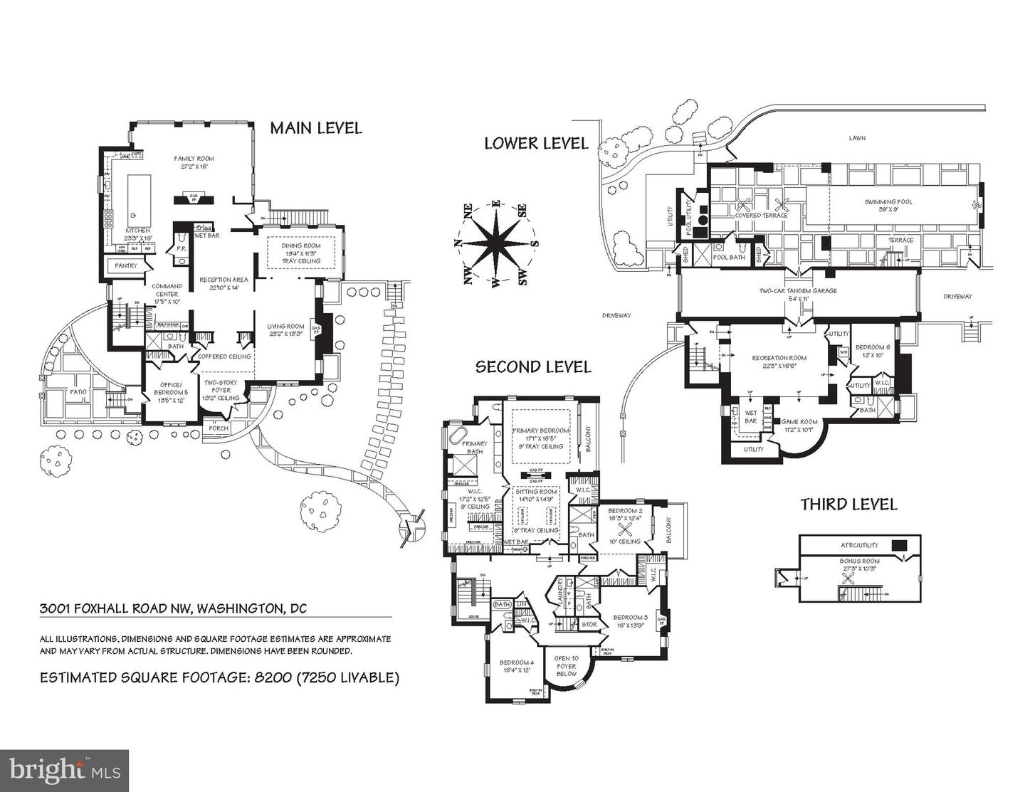 3001 FOXHALL RD NW, WASHINGTON, District Of Columbia 20016, 6 Bedrooms Bedrooms, ,7 BathroomsBathrooms,Residential,For sale,3001 FOXHALL RD NW,DCDC2153652 MLS # DCDC2153652