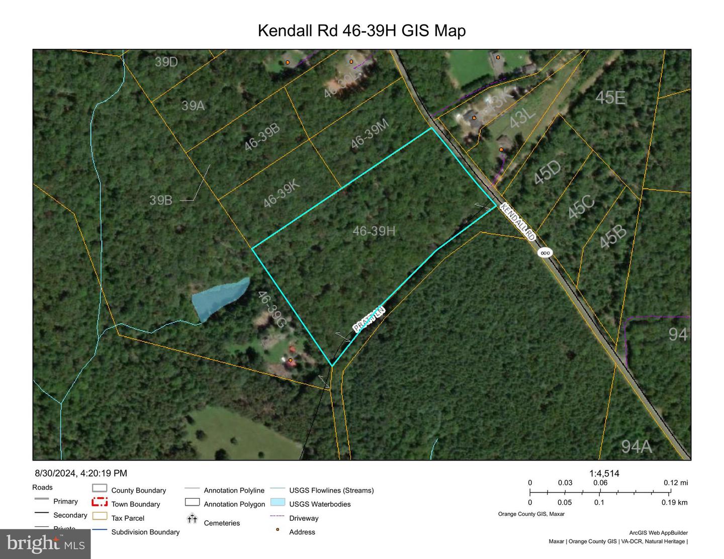 00 KENDALL RD, ORANGE, Virginia 22960, ,Land,For sale,00 KENDALL RD,VAOR2007860 MLS # VAOR2007860