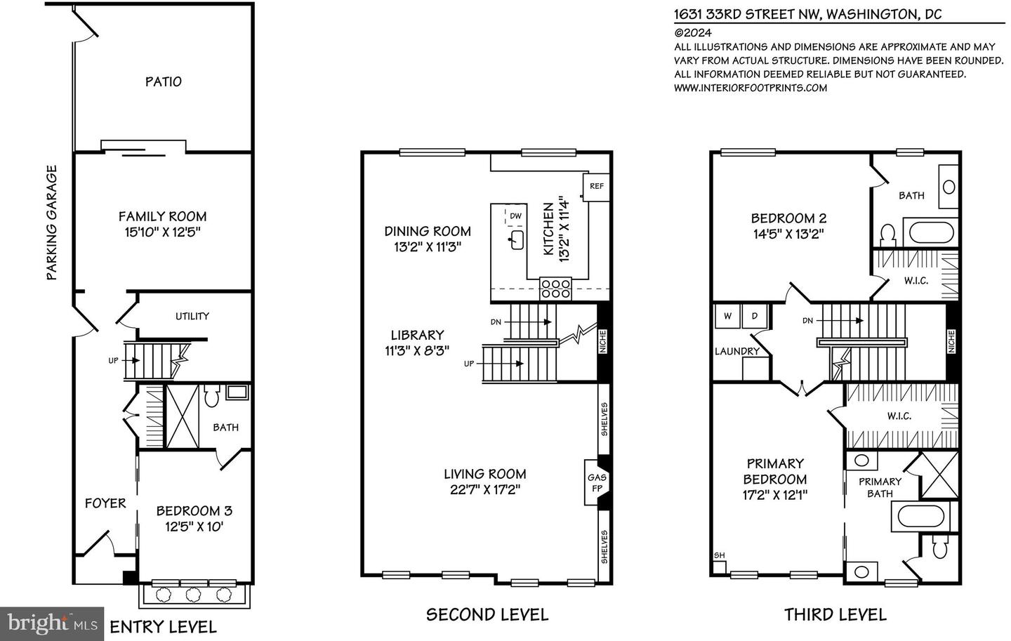 1631 33RD ST NW, WASHINGTON, District Of Columbia 20007, 3 Bedrooms Bedrooms, ,3 BathroomsBathrooms,Residential,For sale,1631 33RD ST NW,DCDC2156680 MLS # DCDC2156680