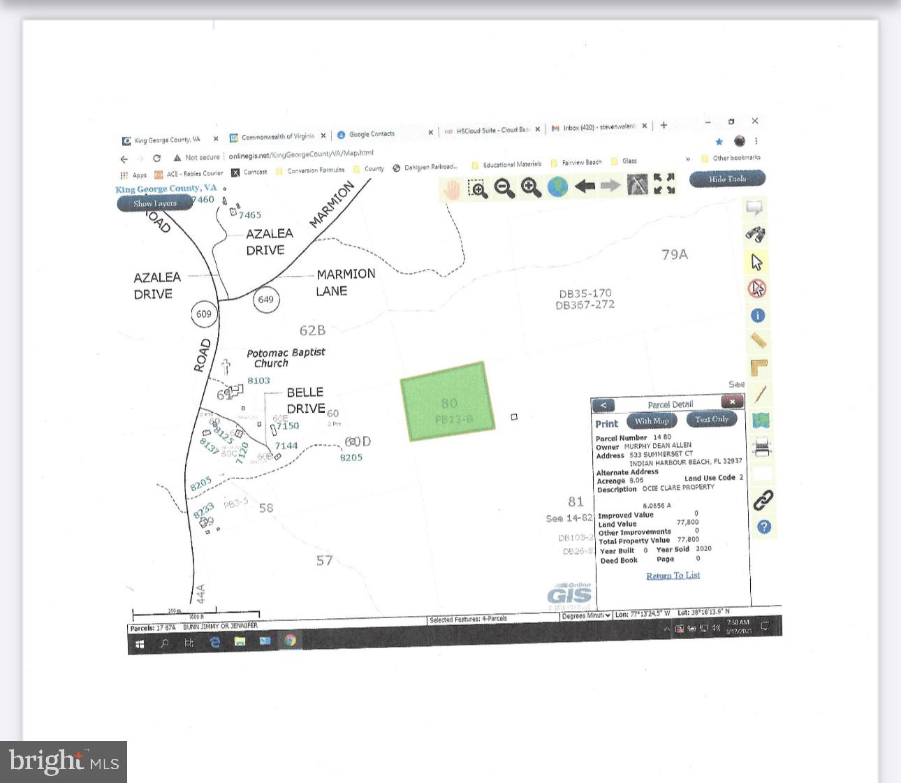 BELLE DR, KING GEORGE, Virginia 22485, ,Land,For sale,BELLE DR,VAKG2005256 MLS # VAKG2005256