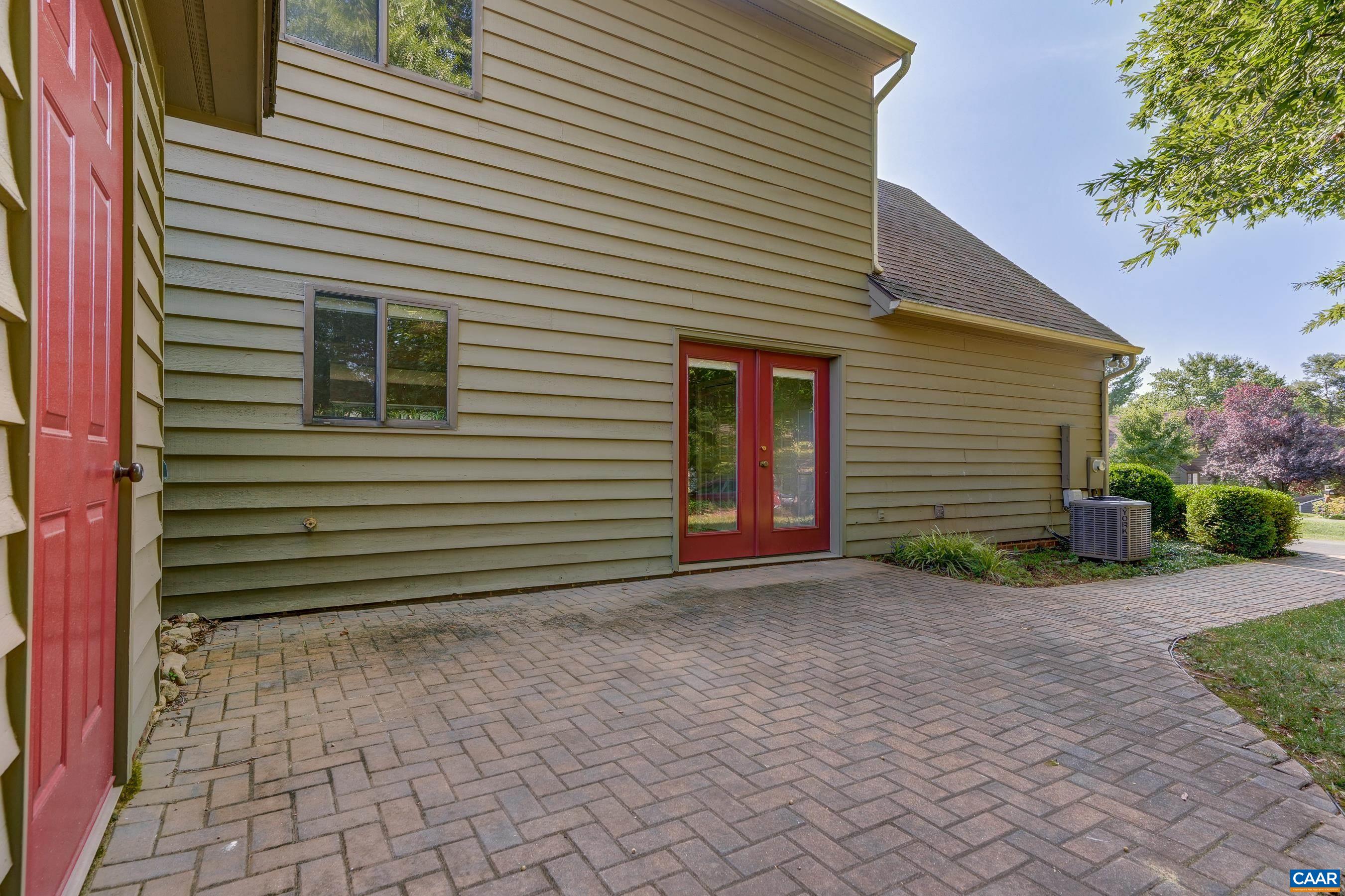 Grill, dine, or stargaze on the large brick patio.