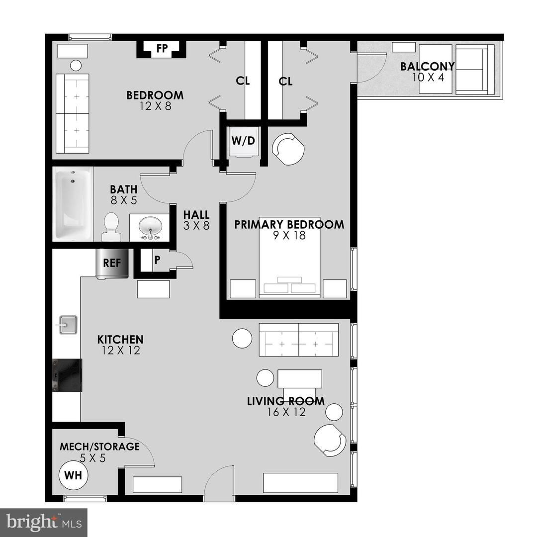 1225 FAIRMONT ST NW #202, WASHINGTON, District Of Columbia 20009, 2 Bedrooms Bedrooms, ,1 BathroomBathrooms,Residential,For sale,1225 FAIRMONT ST NW #202,DCDC2156540 MLS # DCDC2156540