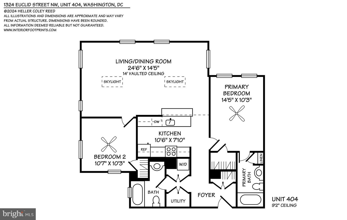 1324 EUCLID ST NW #404, WASHINGTON, District Of Columbia 20009, 2 Bedrooms Bedrooms, ,2 BathroomsBathrooms,Residential,For sale,1324 EUCLID ST NW #404,DCDC2136252 MLS # DCDC2136252