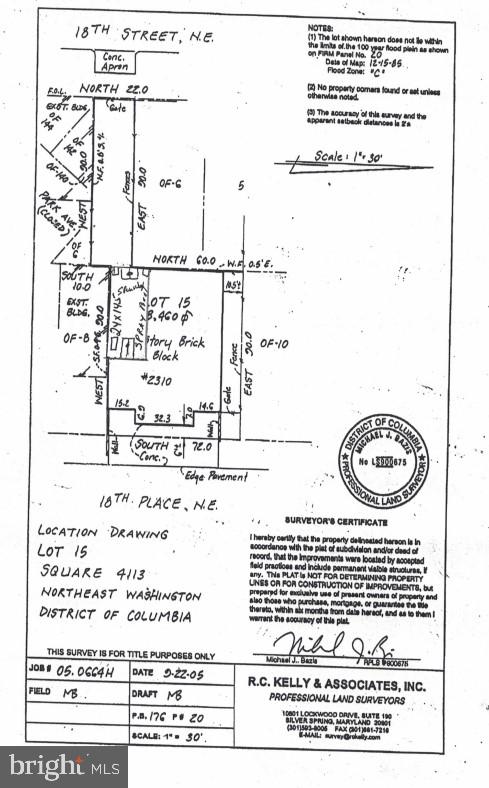 2310 18TH PL NE, WASHINGTON, District Of Columbia 20018, ,Land,For sale,2310 18TH PL NE,DCDC2160518 MLS # DCDC2160518