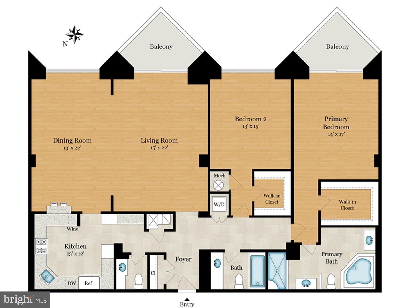 1015 33RD ST NW #507, WASHINGTON, District Of Columbia 20007, 2 Bedrooms Bedrooms, ,2 BathroomsBathrooms,Residential,For sale,1015 33RD ST NW #507,DCDC2159502 MLS # DCDC2159502