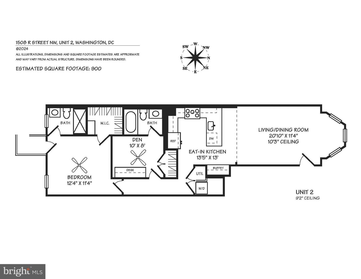 1508 R ST NW #2, WASHINGTON, District Of Columbia 20009, 2 Bedrooms Bedrooms, ,2 BathroomsBathrooms,Residential,For sale,1508 R ST NW #2,DCDC2160138 MLS # DCDC2160138