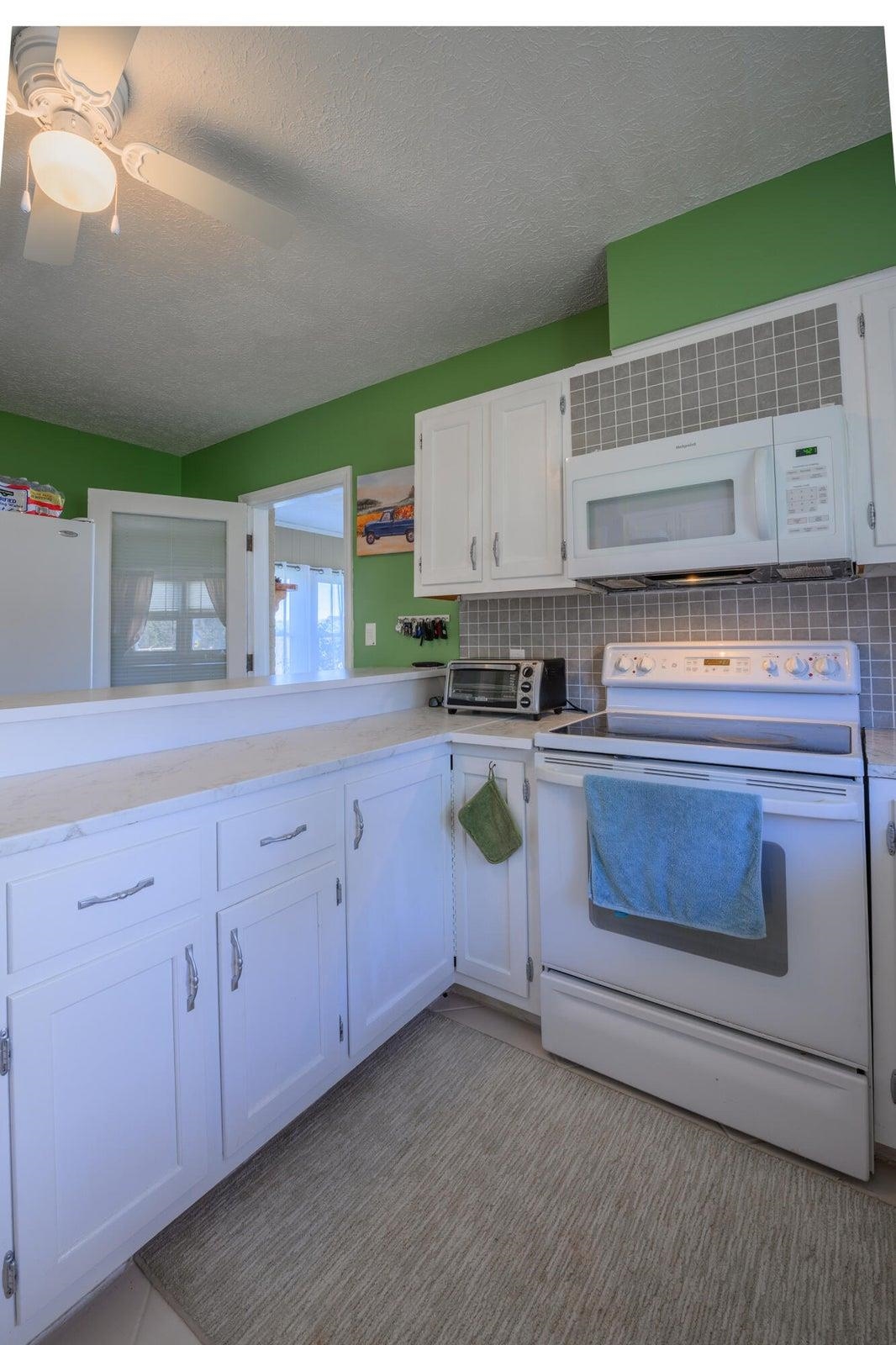 Remodeled kitchen.