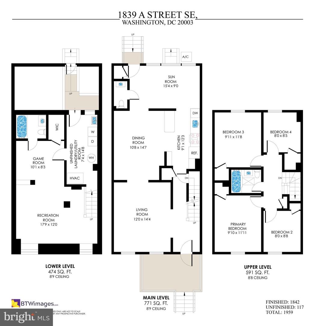 1839 A ST SE, WASHINGTON, District Of Columbia 20003, 4 Bedrooms Bedrooms, 12 Rooms Rooms,2 BathroomsBathrooms,Residential,For sale,1839 A ST SE,DCDC2161418 MLS # DCDC2161418