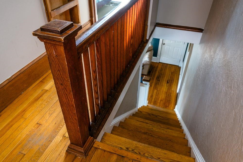 Nice craftsman style stairs.