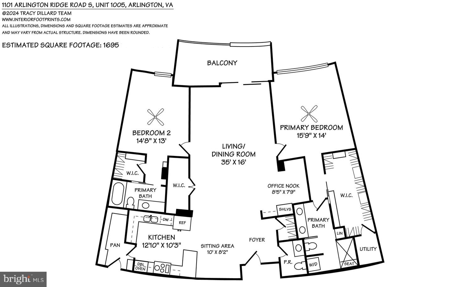 1101 S ARLINGTON RIDGE RD #1005, ARLINGTON, Virginia 22202, 2 Bedrooms Bedrooms, ,2 BathroomsBathrooms,Residential,For sale,1101 S ARLINGTON RIDGE RD #1005,VAAR2048836 MLS # VAAR2048836