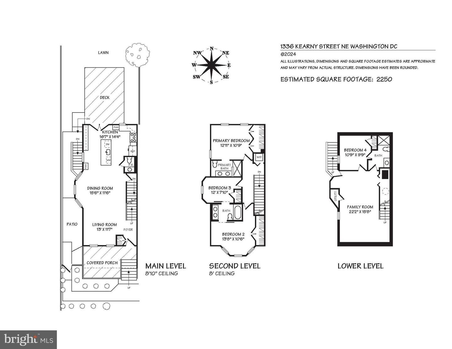 1336 KEARNY ST NE, WASHINGTON, District Of Columbia 20017, 4 Bedrooms Bedrooms, ,3 BathroomsBathrooms,Residential,For sale,1336 KEARNY ST NE,DCDC2161172 MLS # DCDC2161172