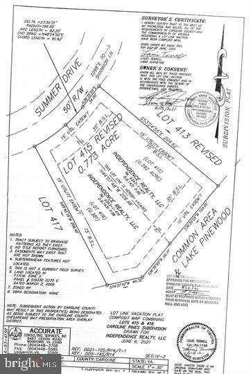 SUMMER DR, RUTHER GLEN, Virginia 22546, ,Land,For sale,SUMMER DR,VACV2006780 MLS # VACV2006780