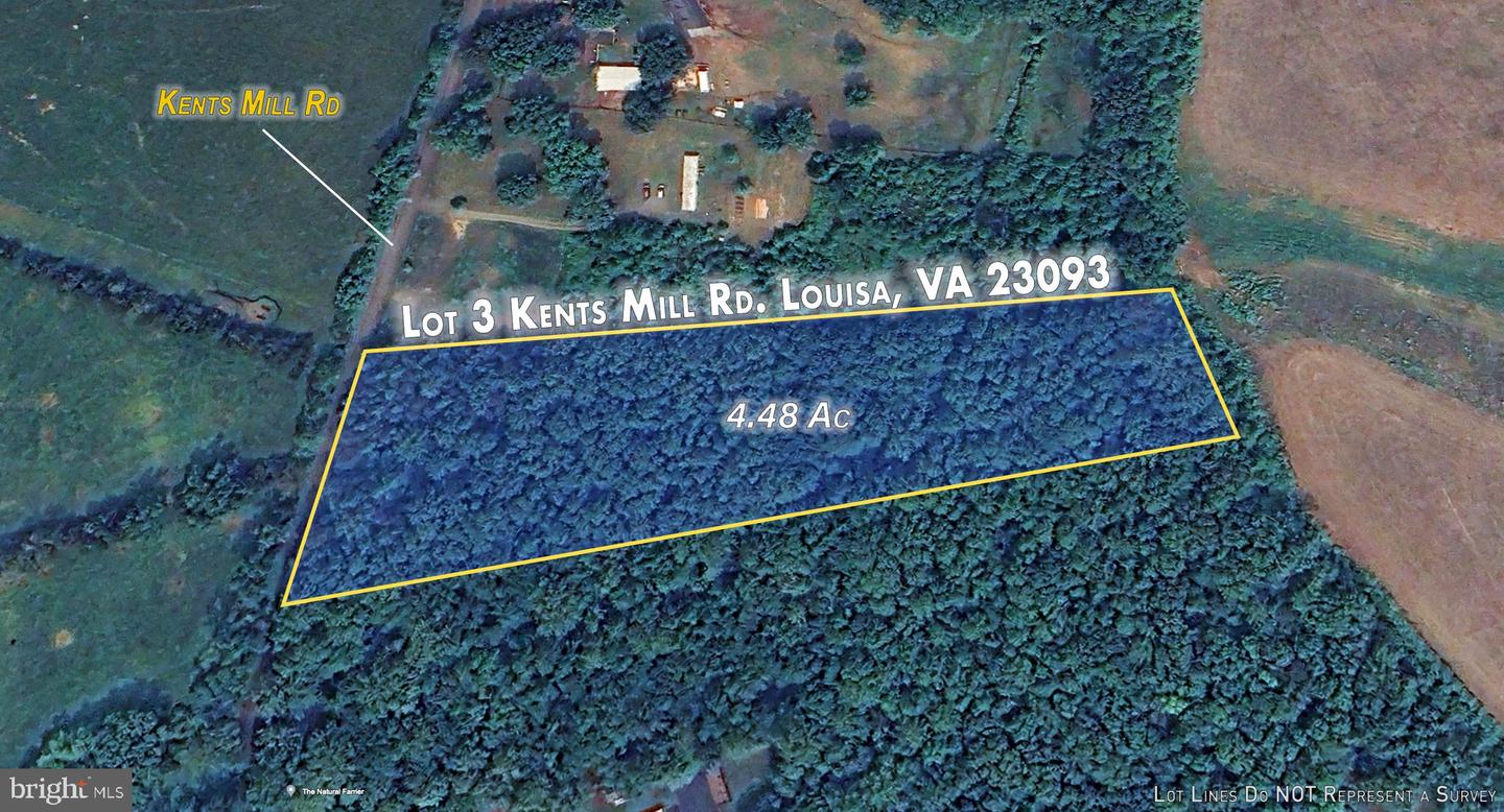 LOT 3 KENTS MILL RD, LOUISA, Virginia 23093, ,Land,For sale,LOT 3 KENTS MILL RD,VALA2003958 MLS # VALA2003958