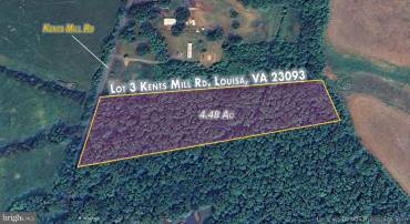 LOT 3 KENTS MILL RD, LOUISA, Virginia 23093, ,Land,For sale,LOT 3 KENTS MILL RD,VALA2003958 MLS # VALA2003958