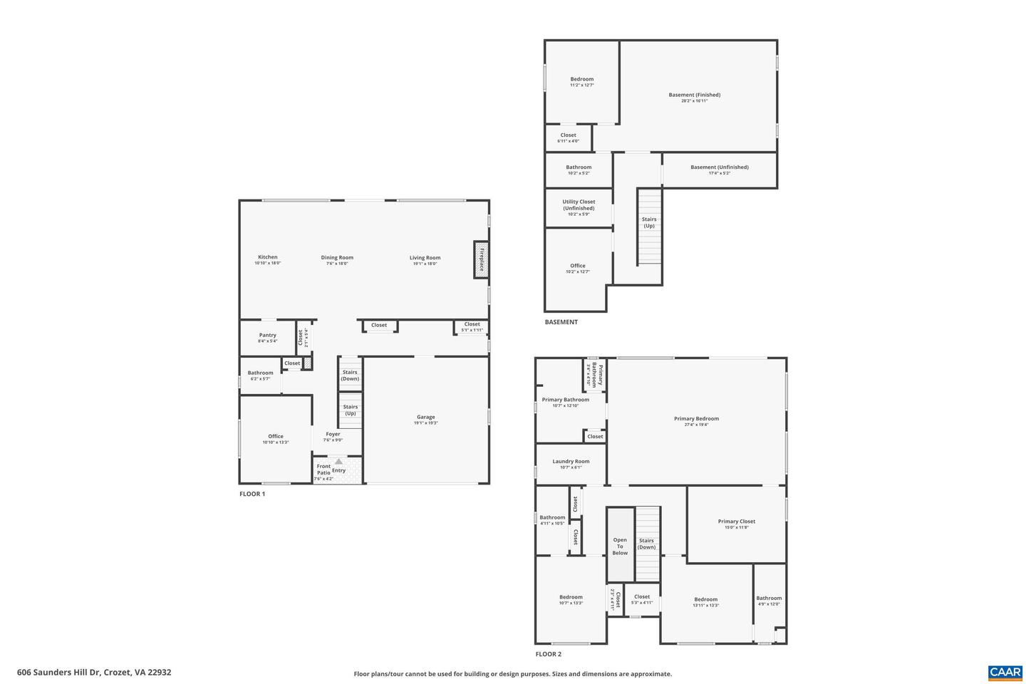 606 SAUNDERS HILL DR, CROZET, Virginia 22932, 4 Bedrooms Bedrooms, ,4 BathroomsBathrooms,Residential,For sale,606 SAUNDERS HILL DR,657395 MLS # 657395