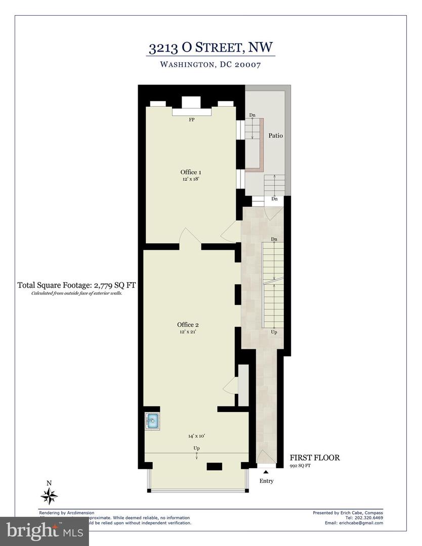 3213 O ST NW, WASHINGTON, District Of Columbia 20007, 4 Bedrooms Bedrooms, 6 Rooms Rooms,2 BathroomsBathrooms,Residential,For sale,3213 O ST NW,DCDC2131522 MLS # DCDC2131522