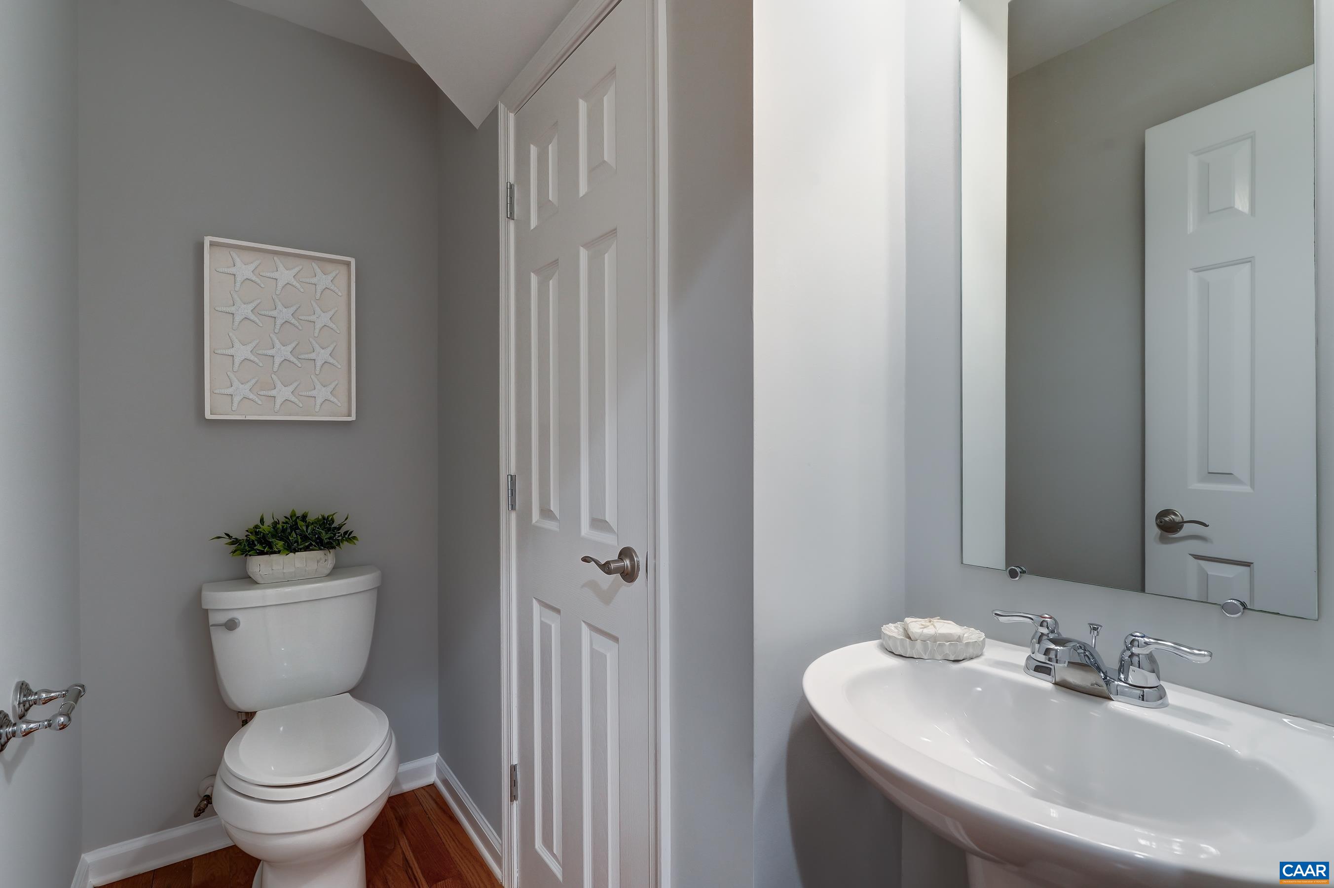 Main level powder room.