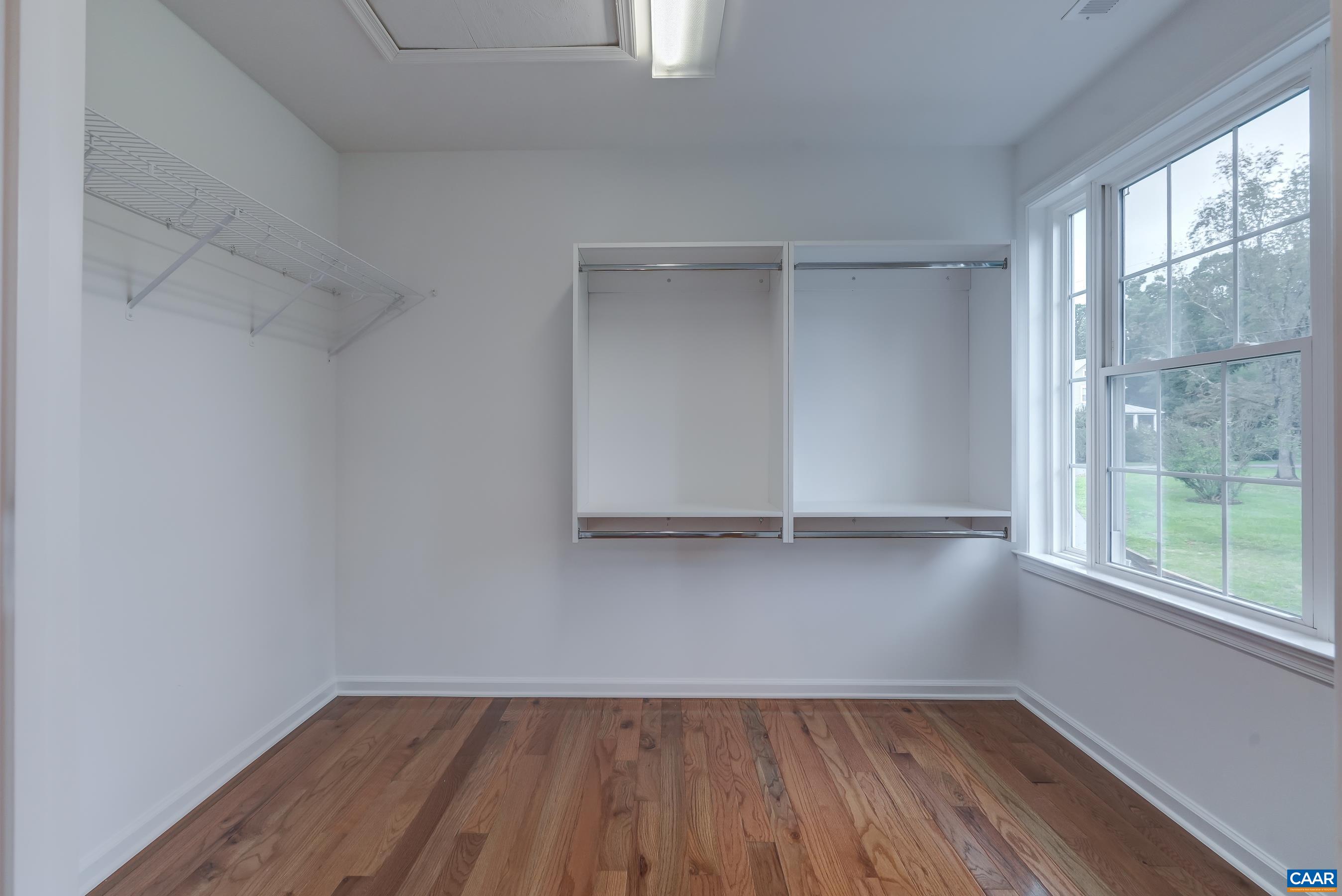 Large walk-in closet.