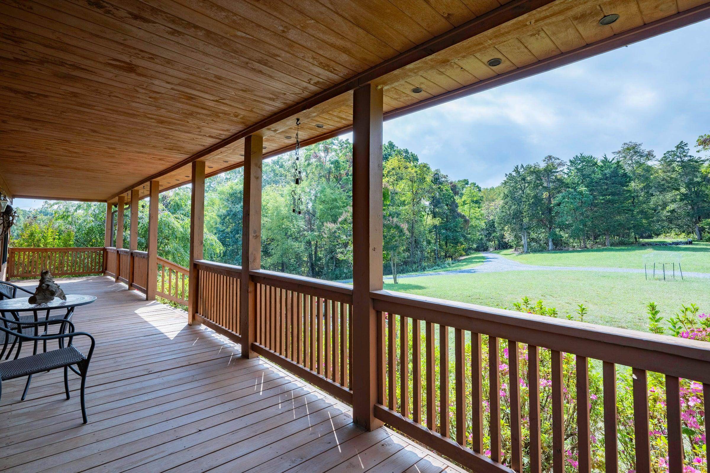 Back porch off the Main Level.