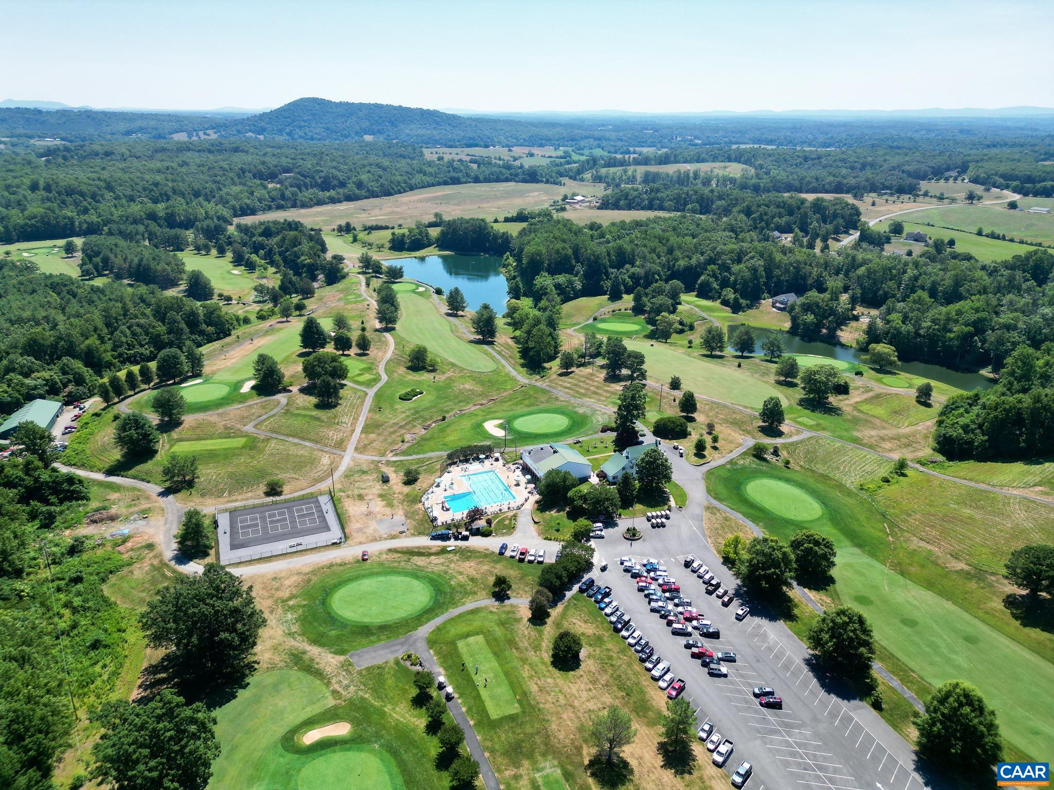 Greene Hills Golf backs to the property line.