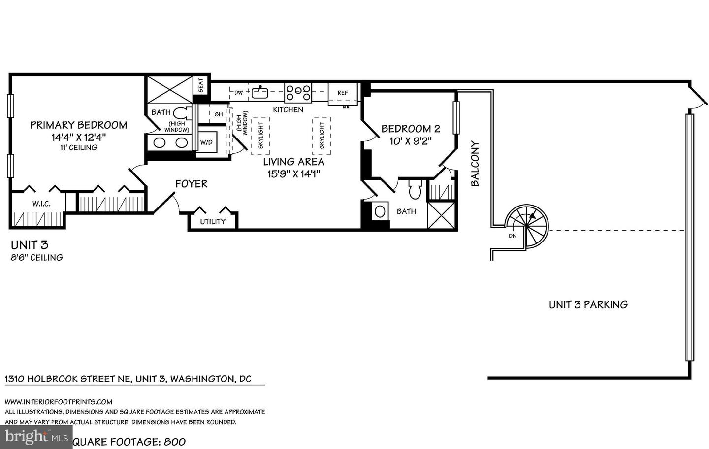 1310 HOLBROOK ST NE #3, WASHINGTON, District Of Columbia 20002, 2 Bedrooms Bedrooms, ,2 BathroomsBathrooms,Residential,For sale,1310 HOLBROOK ST NE #3,DCDC2161216 MLS # DCDC2161216