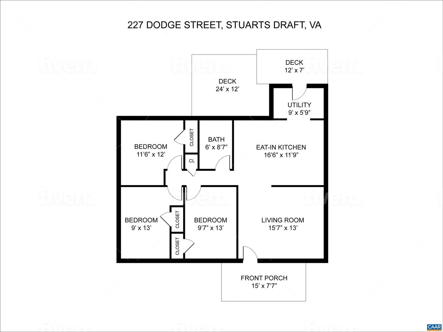 227 DODGE ST, STUARTS DRAFT, Virginia 24477, 3 Bedrooms Bedrooms, ,1 BathroomBathrooms,Residential,For sale,227 DODGE ST,657693 MLS # 657693