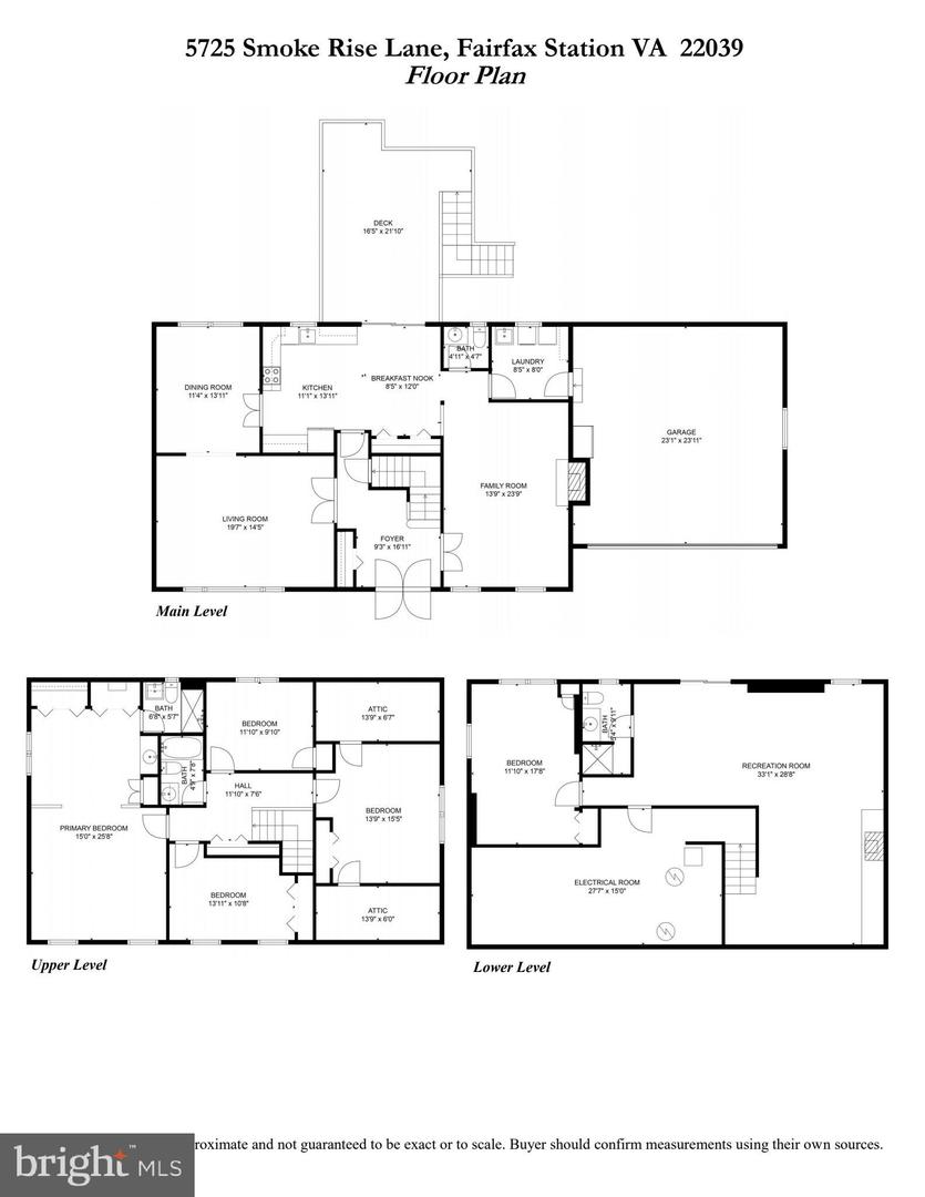 5725 SMOKE RISE LN, FAIRFAX STATION, Virginia 22039, 5 Bedrooms Bedrooms, ,3 BathroomsBathrooms,Residential,For sale,5725 SMOKE RISE LN,VAFX2186952 MLS # VAFX2186952