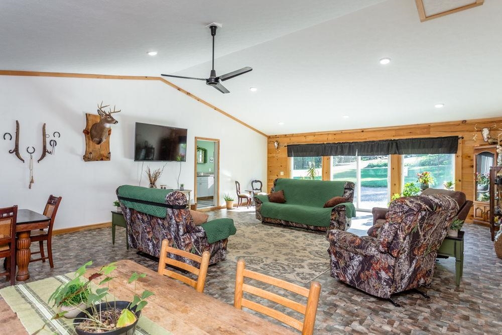 looking east in the family/sunroom.