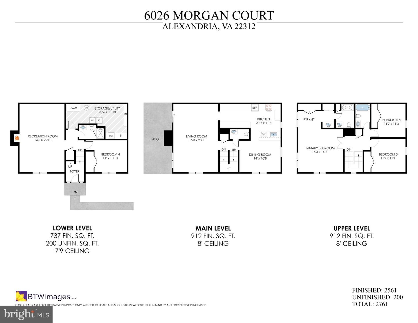 6026 MORGAN CT, ALEXANDRIA, Virginia 22312, 4 Bedrooms Bedrooms, ,3 BathroomsBathrooms,Residential,For sale,6026 MORGAN CT,VAAX2038078 MLS # VAAX2038078