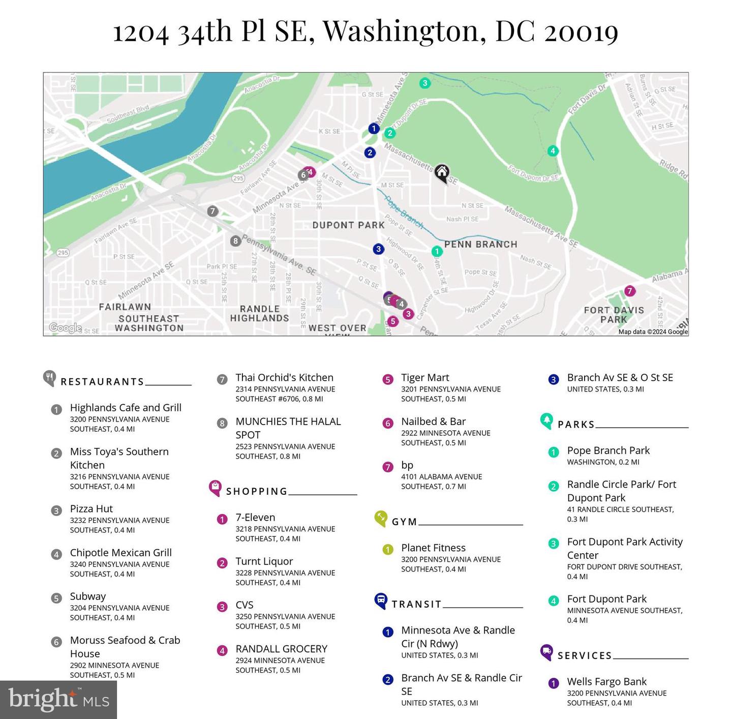 1204 34TH PL SE, WASHINGTON, District Of Columbia 20019, 4 Bedrooms Bedrooms, ,3 BathroomsBathrooms,Residential,For sale,1204 34TH PL SE,DCDC2165030 MLS # DCDC2165030