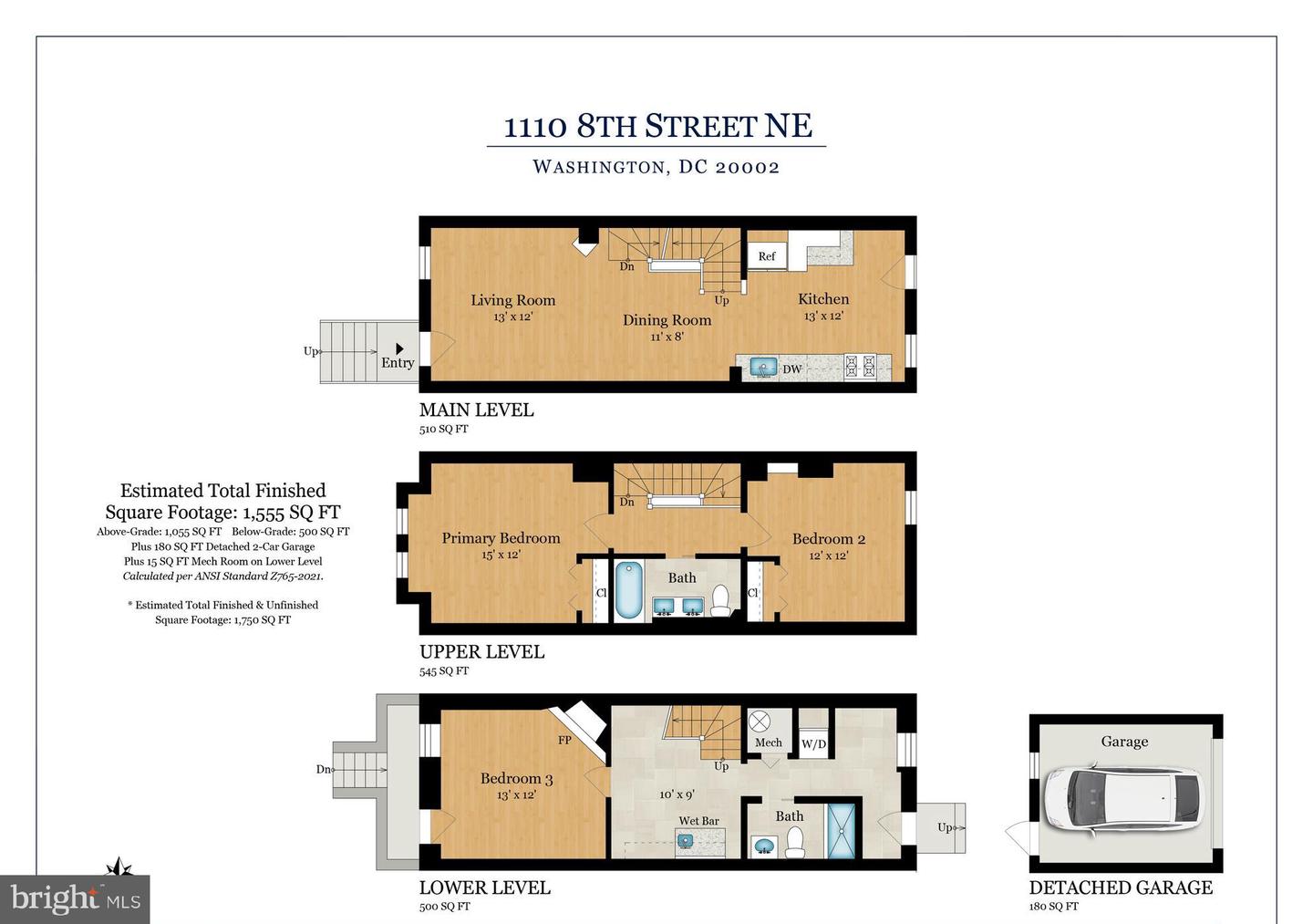 1110 8TH ST NE, WASHINGTON, District Of Columbia 20002, 3 Bedrooms Bedrooms, ,2 BathroomsBathrooms,Residential,For sale,1110 8TH ST NE,DCDC2164988 MLS # DCDC2164988