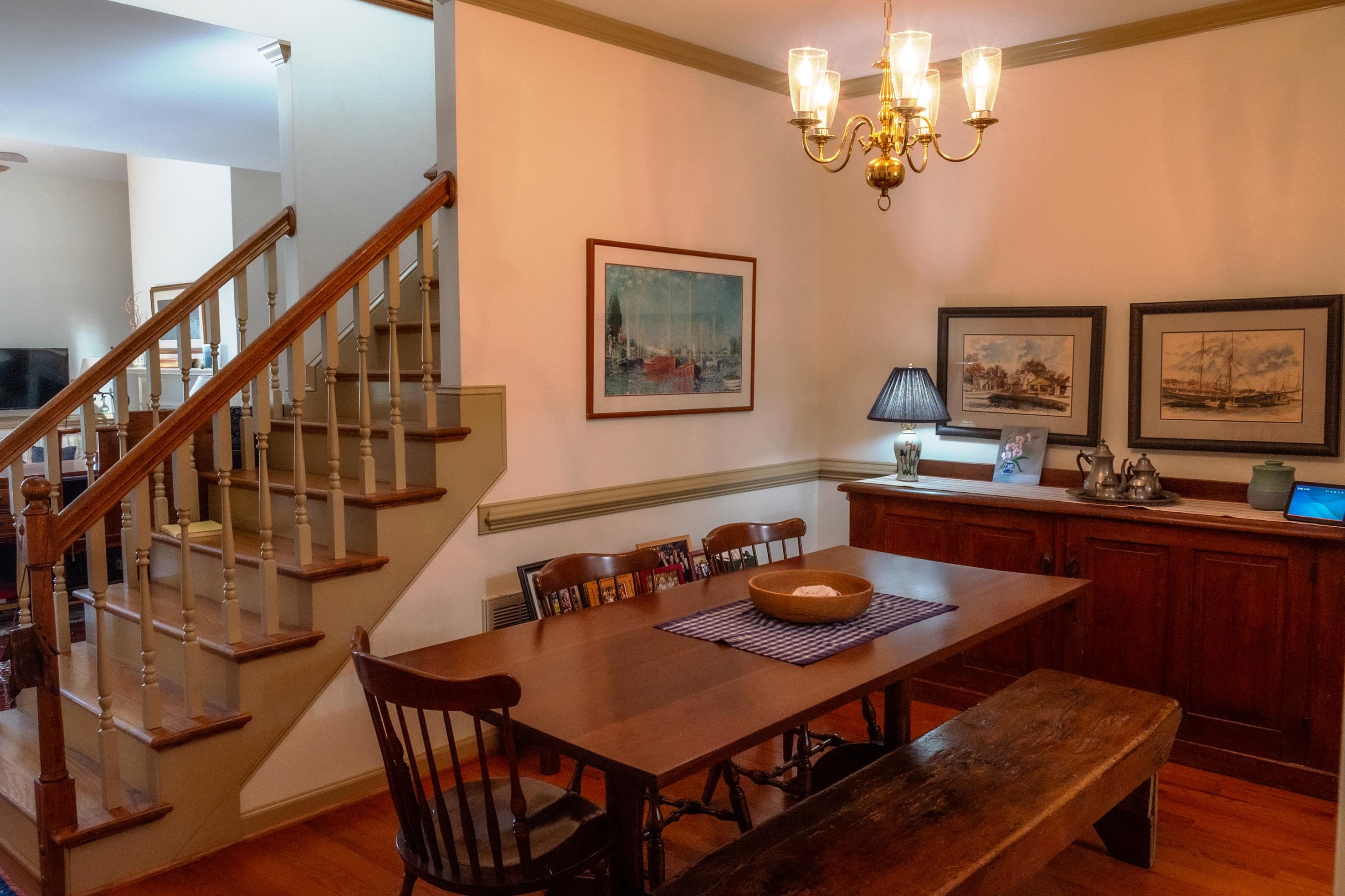 Open Floor Plan Leading to the Living Room or Upstairs