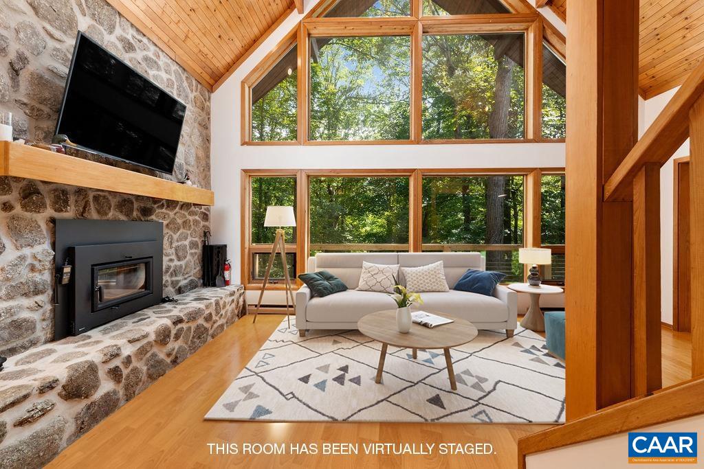 Charming mountain home with many substantial recent improvements.