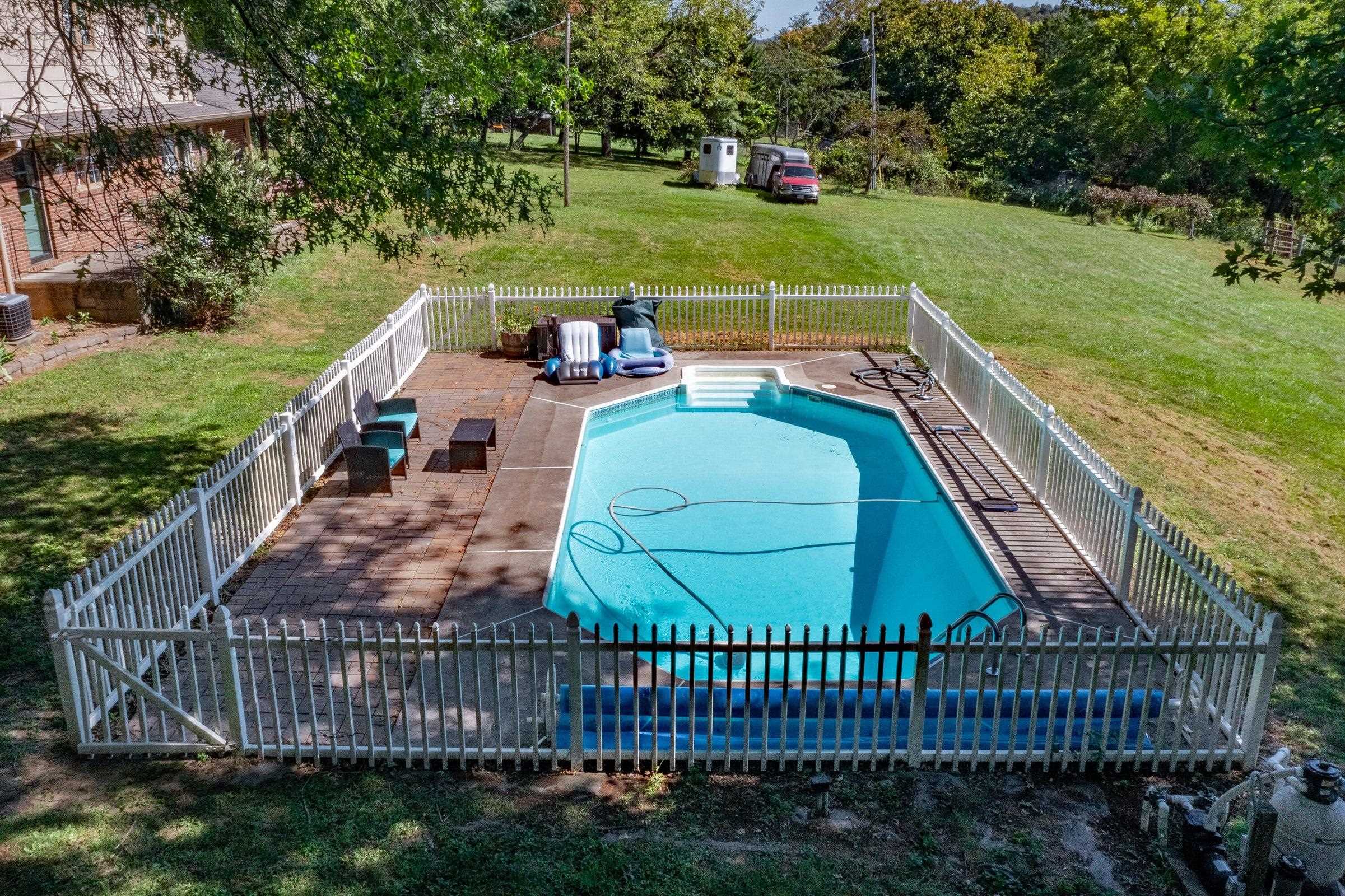 Enjoy the pool surrounded by privacy.