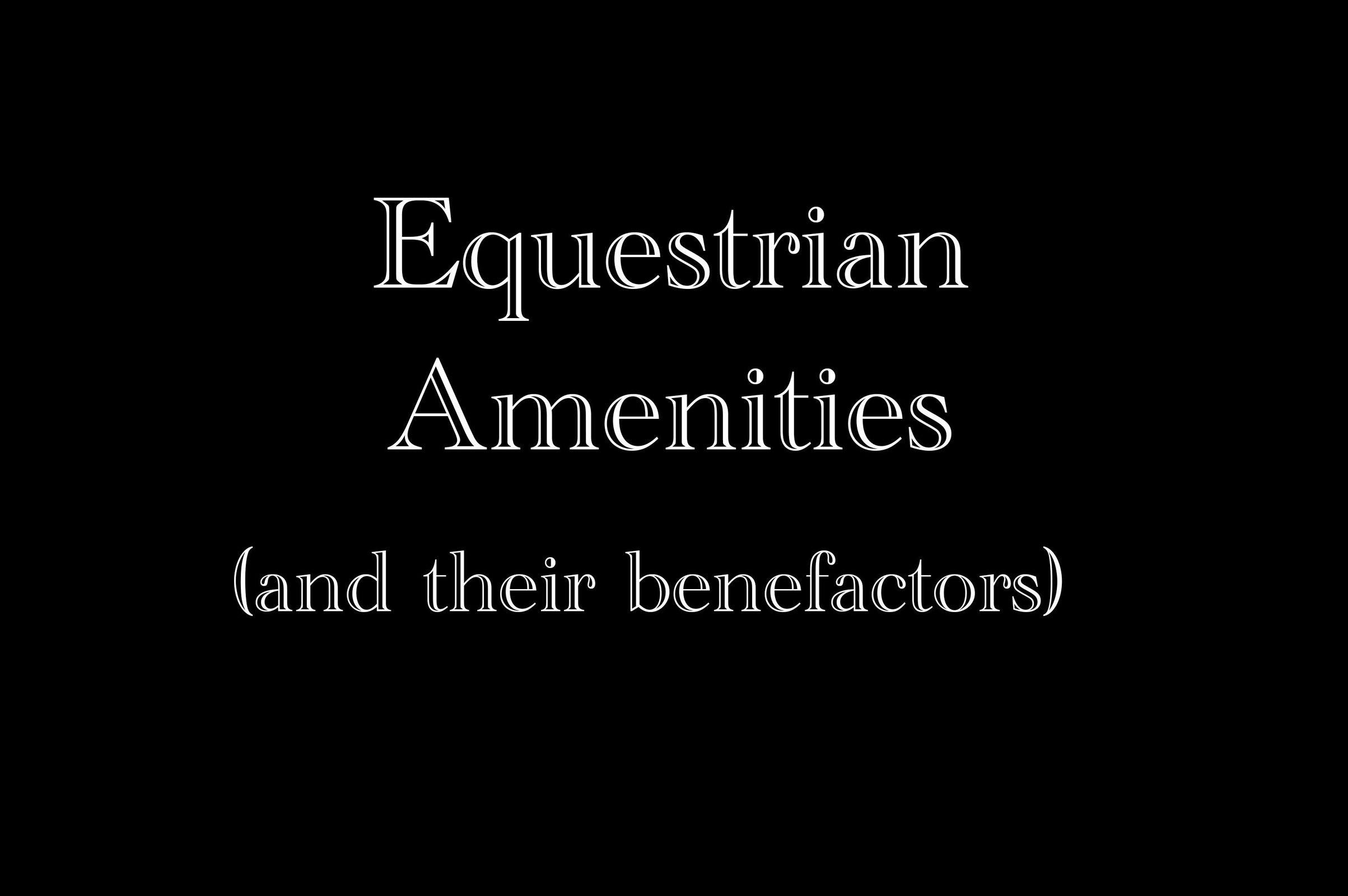 Equestrian Amenities