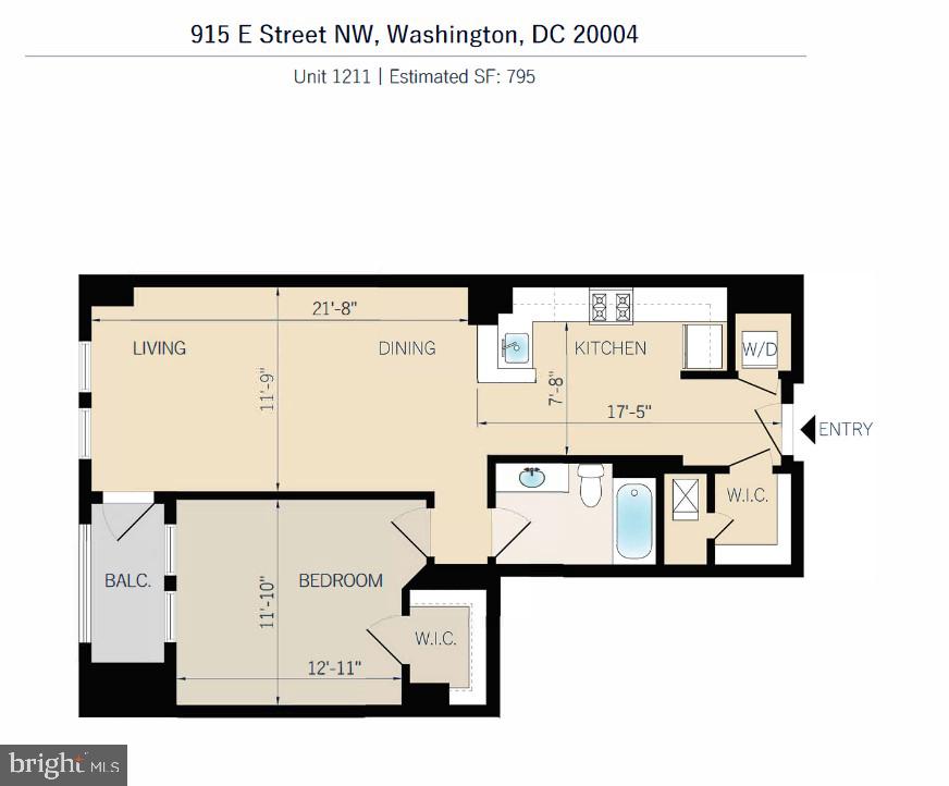 915 E ST NW #1211, WASHINGTON, District Of Columbia 20004, 1 Bedroom Bedrooms, ,1 BathroomBathrooms,Residential,For sale,915 E ST NW #1211,DCDC2166860 MLS # DCDC2166860