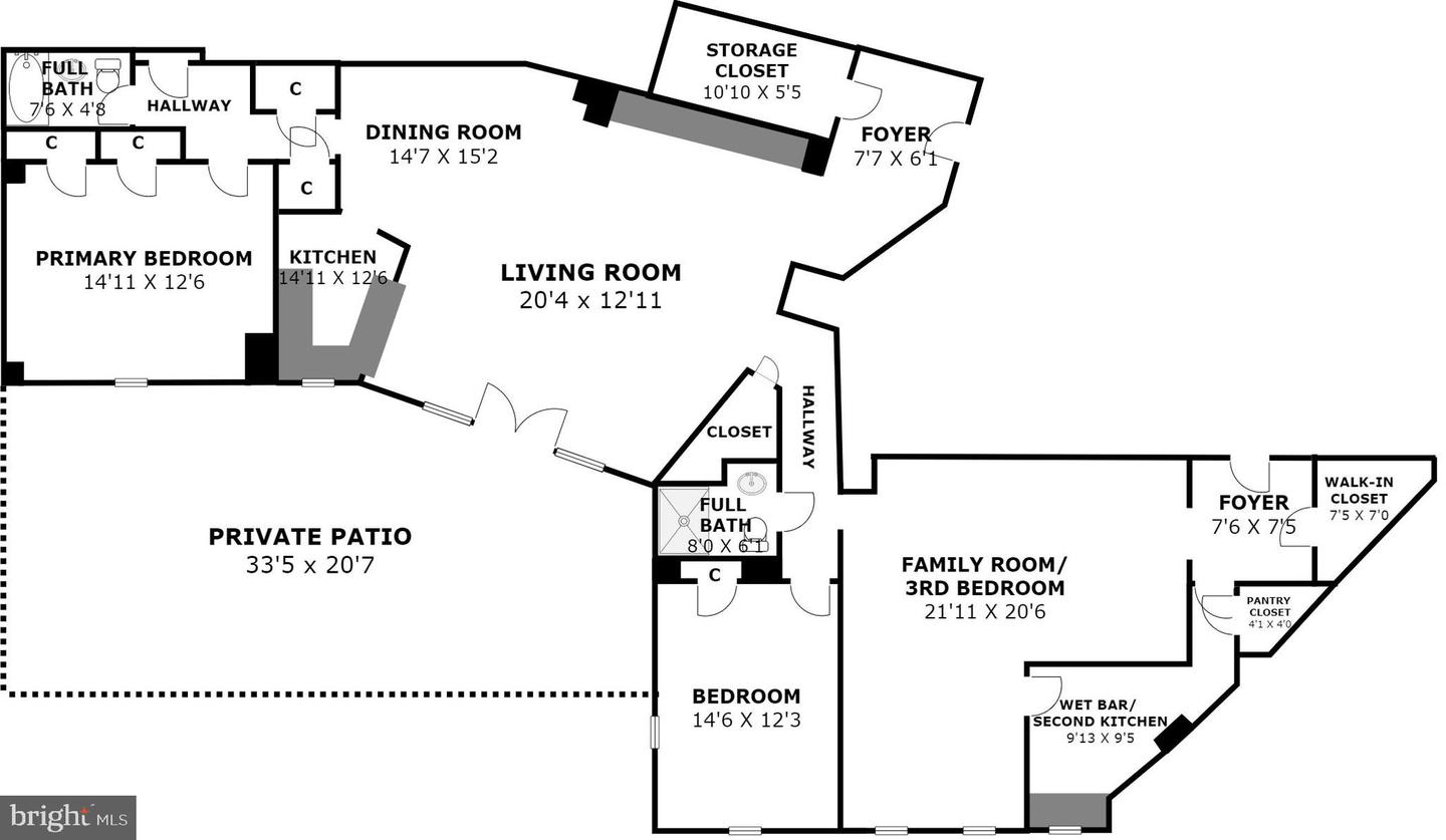 2500 Q ST NW #141-142, WASHINGTON, District Of Columbia 20007, 2 Bedrooms Bedrooms, ,2 BathroomsBathrooms,Residential,For sale,2500 Q ST NW #141-142,DCDC2145336 MLS # DCDC2145336