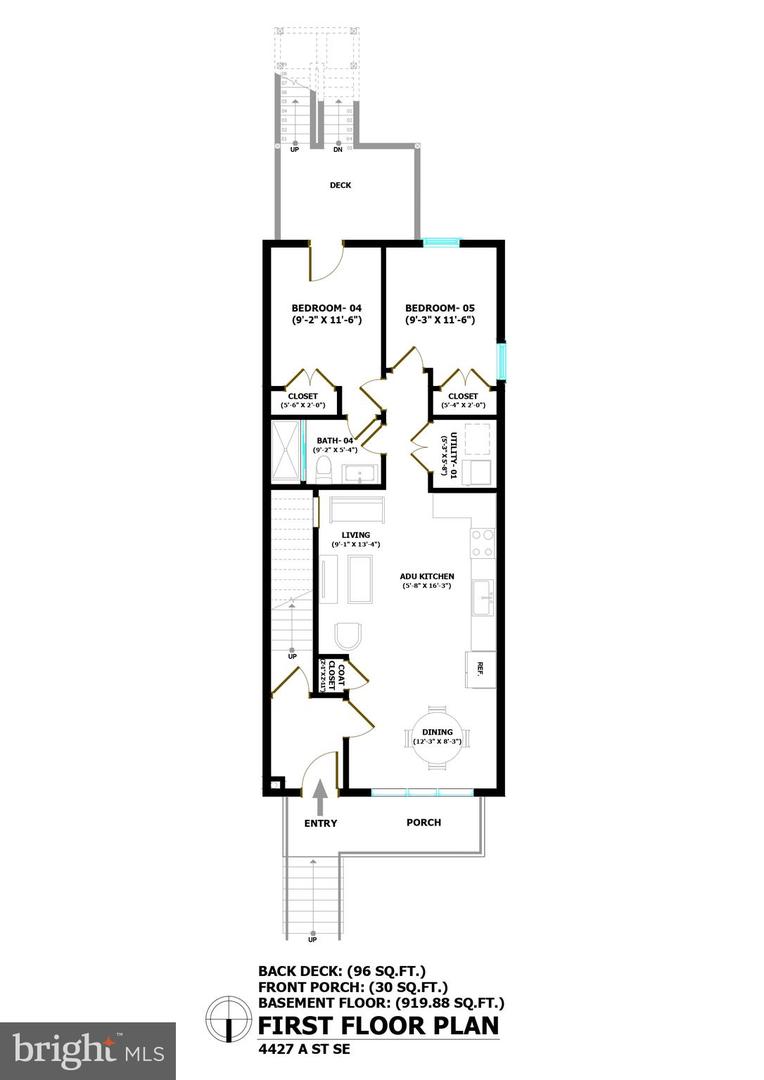 4427 A ST SE, WASHINGTON, District Of Columbia 20019, 5 Bedrooms Bedrooms, ,3 BathroomsBathrooms,Residential,For sale,4427 A ST SE,DCDC2166822 MLS # DCDC2166822