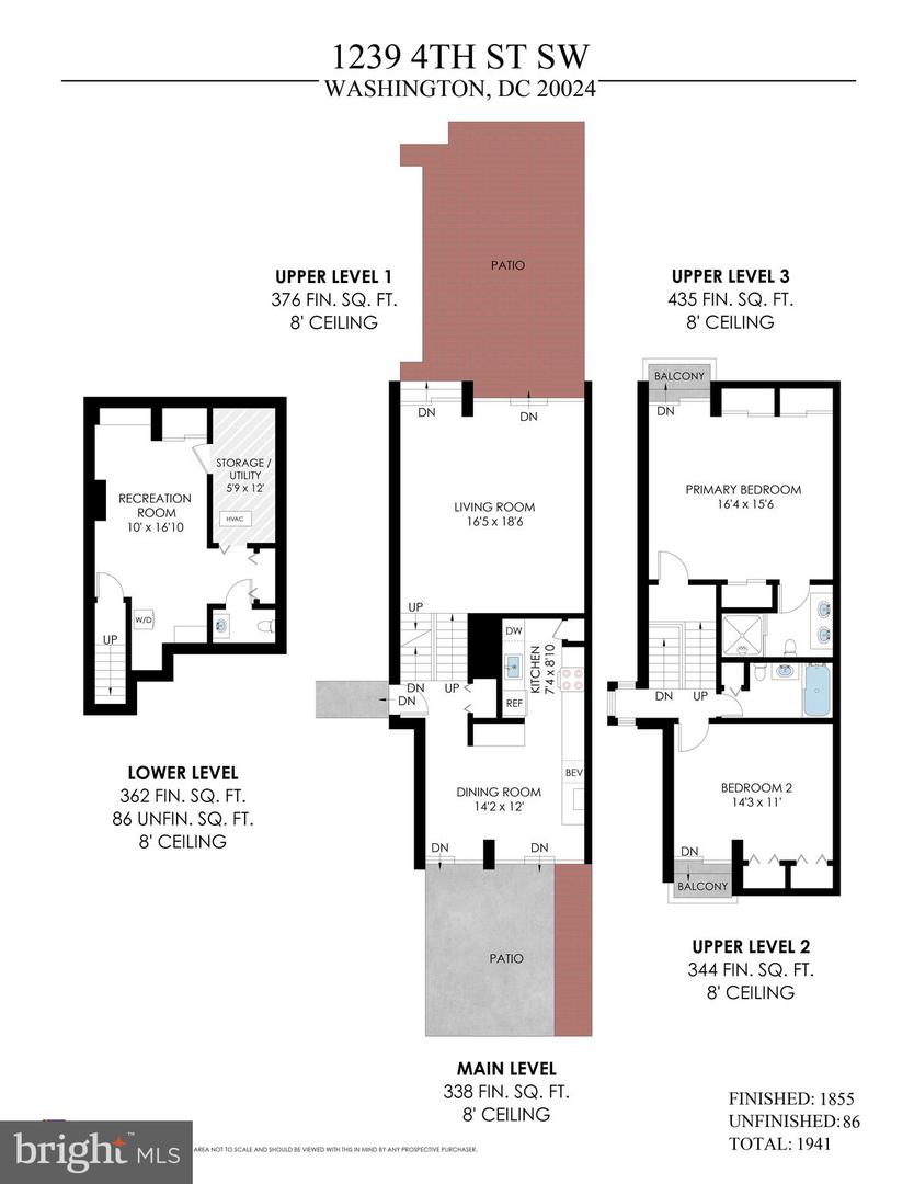 1239 4TH ST SW, WASHINGTON, District Of Columbia 20024, 2 Bedrooms Bedrooms, ,2 BathroomsBathrooms,Residential,For sale,1239 4TH ST SW,DCDC2161086 MLS # DCDC2161086