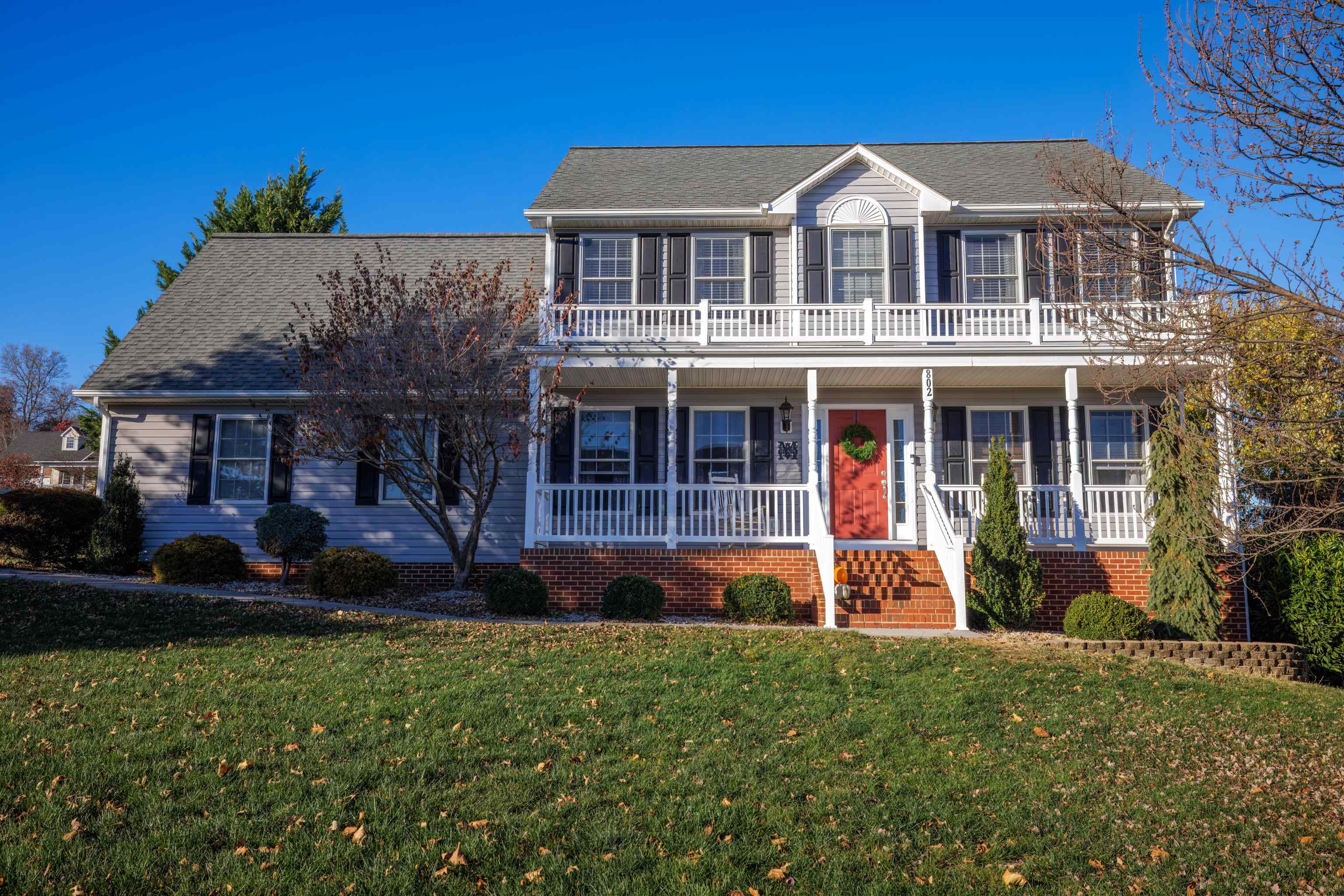 *totally maintenance free exterior with brick and vinyl siding