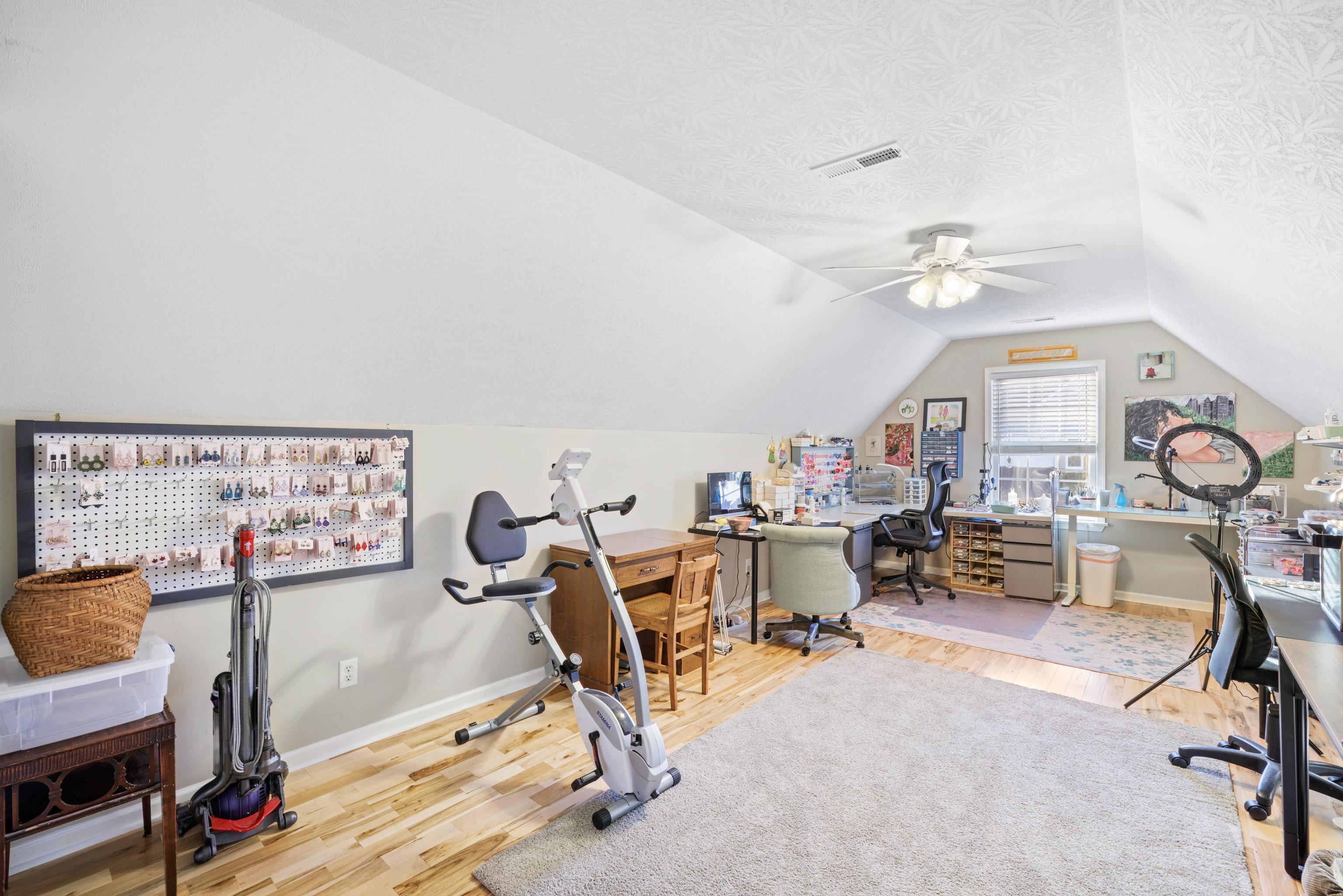 *this room is currently being used as a craft room *hardwood floors